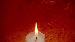 Background The Pumpkin Glows on Halloween Night, a Candle Burns Inside, Macro Slider. Multicolored Pumpkins Next to the Jack-O'-Lantern. Dolly Slider, Close-Up. - Powered by Shutterstock - Get 15% off with code: PIKWIZARD15