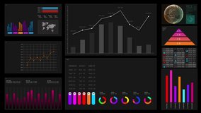 Data visualizations and infographics, Information reports of strategy for business and financial investment, Data analytics for and trends background 4K - Powered by Shutterstock - Get 15% off with code: PIKWIZARD15