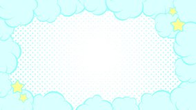 10 second loop of clouds swaying in a frame and dot background - Powered by Shutterstock - Get 15% off with code: PIKWIZARD15