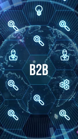 Business, Technology, Internet and network concept. B2B Business company commerce technology marketing concept.