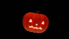 Spooky Halloween pumpkin. Animation transition on a transparent background. Animation autumn, Halloween, holidays. - Powered by Shutterstock - Get 15% off with code: PIKWIZARD15