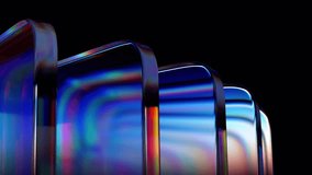 Abstract animation, minimalist background with color refraction effect, 4k seamless looped video, 3d render - Powered by Shutterstock - Get 15% off with code: PIKWIZARD15