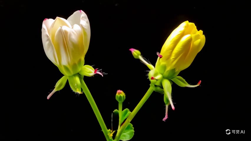 Beutiful with and yellow Flower video 