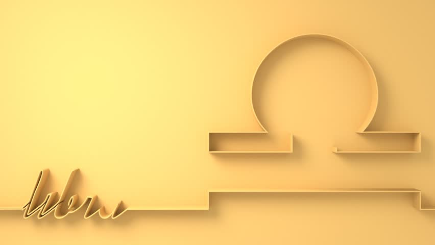 Scales or Libra zodiac symbol icon in thin line style