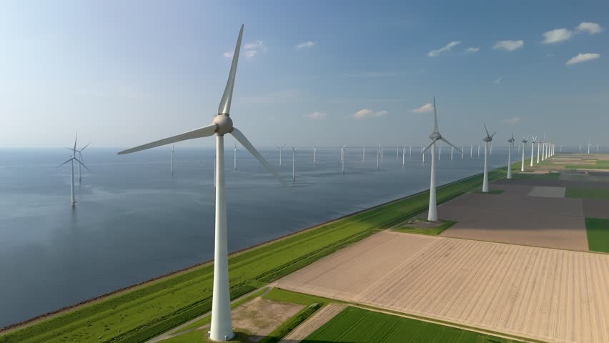 Exploring the windmill turbines in the Netherlands, highlighting innovative green energy solutions that support a sustainable future during the countrys ongoing energy transition efforts