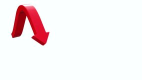 the graph arrow rises and falls down, seamless looping - Powered by Shutterstock - Get 15% off with code: PIKWIZARD15