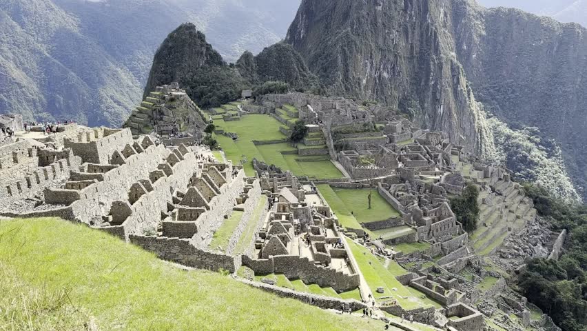 Incan marvel amidst Andean peaks.