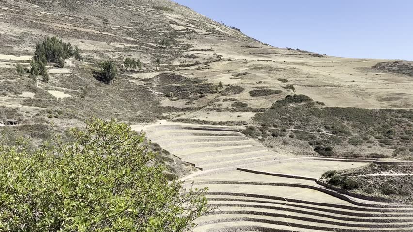 a majestic mountain landscape in the Andes Mountains of PERU