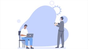 Two Businessmen Analyzing Finance and Checking Results 2D Animation - Powered by Shutterstock - Get 15% off with code: PIKWIZARD15