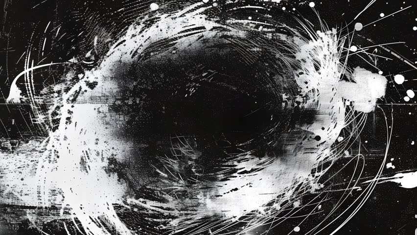 4k Looped Animated Grunge  Radial Brush Strokes Texture Overlay Background

