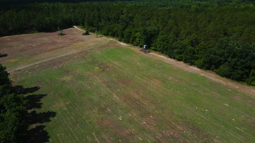 Aerial Shot of Tract with Deer Stand