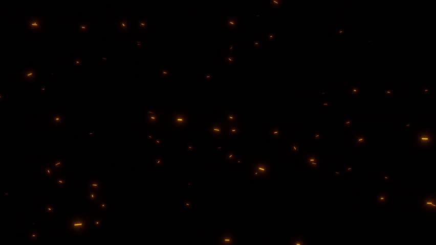 Burning Fire Embers Flying Particles Glowing In The Dark 4K Overlay Effect, Fire Particles green screen