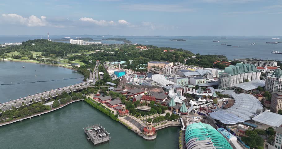 Sentosa, island Singapore holiday island and destination for day trippers.