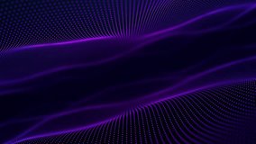 Parallel waves of violet color. Purple symmetrical waves. Smooth movement of liquid smooth copper form. Surface of rose water. Fluorescent linear waves. Looped space. Digital Horizon. - Powered by Shutterstock - Get 15% off with code: PIKWIZARD15