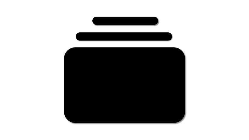 Black Silhouette of a Container icon