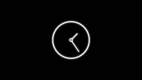 Clock icon 24 Hour Day Fast Speed. Circle Digital and Analog Clock Animation Loop Background.  - Powered by Shutterstock - Get 15% off with code: PIKWIZARD15