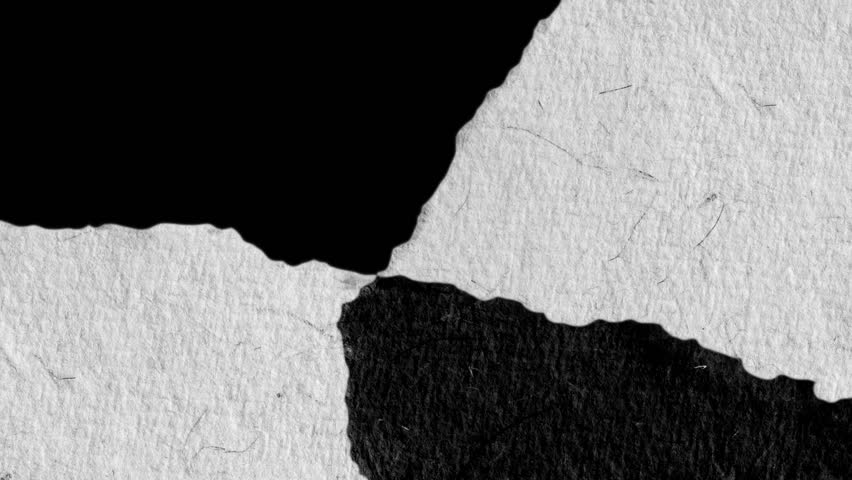 black and white paper stop motion