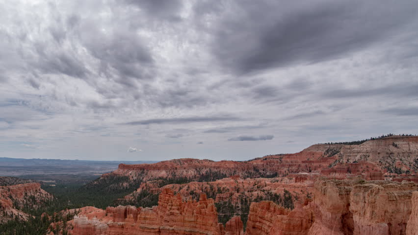 Bryce Canyon Time Lapse Amphitheater Navajo Loop Trail Telephoto Tilt Down Utah USA