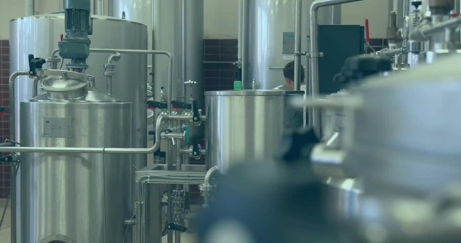 Scientist in laboratory working with equipment, data processing animation over scene. Science, research, technology, analysis, innovation, experiment