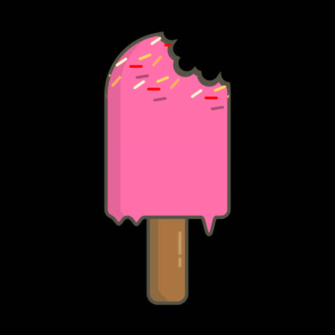 ice cream vector animation suitable for video summer season 