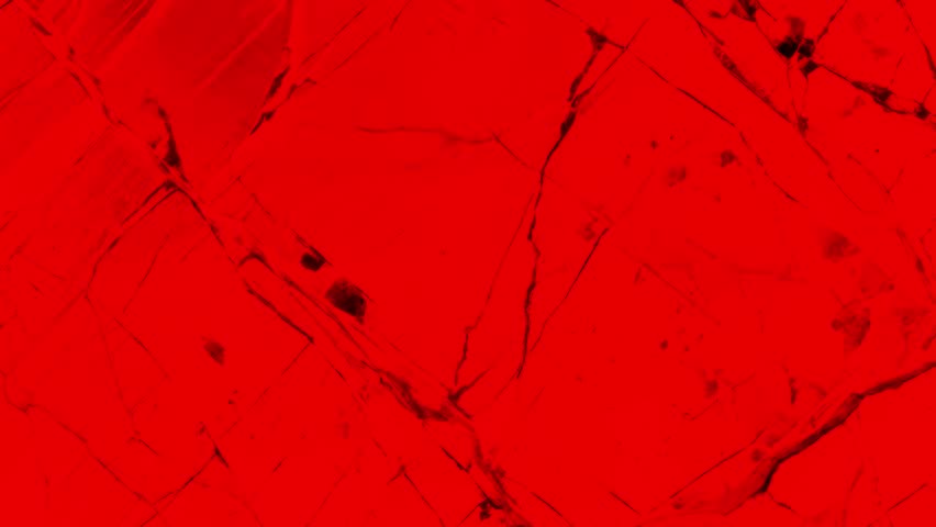 Stop-motion animation of red stone or wall with cracks close-up dynamic looping backgroun