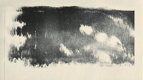 Parchment base with irregular charcoal island and faded circular spots, edge bleed and fine dust grain, grunge animated texture - Powered by Shutterstock - Get 15% off with code: PIKWIZARD15