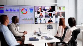 Online Video Conference Call In Boardroom Meeting - Powered by Shutterstock - Get 15% off with code: PIKWIZARD15