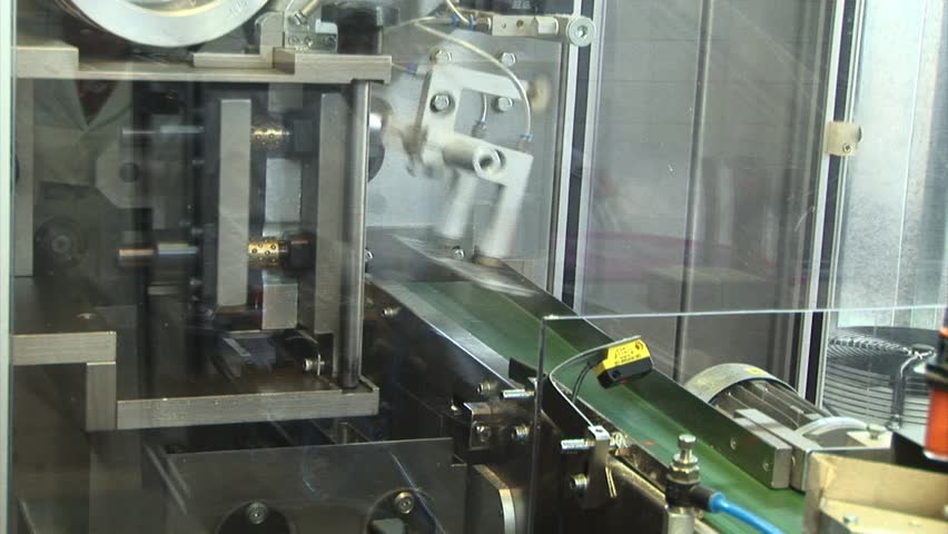 Automated production of medicines. packaging for tablets