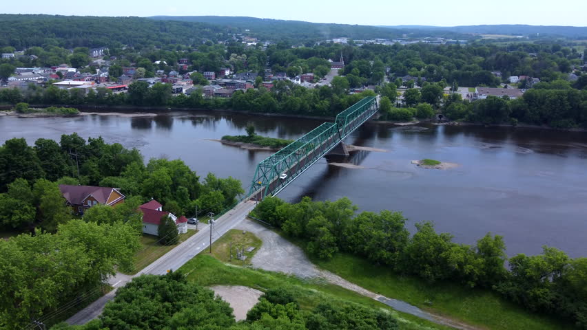 Mackenzie Bridge Richmond Quebec Drone Canada Drone Shot