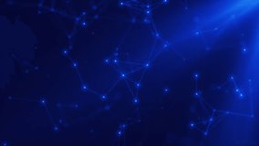 Blue plexus background with glowing lines and dots, abstract futuristic network, digital connections, technology mesh, deep blue backdrop. - Powered by Shutterstock - Get 15% off with code: PIKWIZARD15