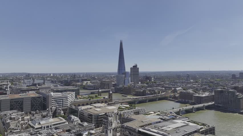 Aerial look of London skyline