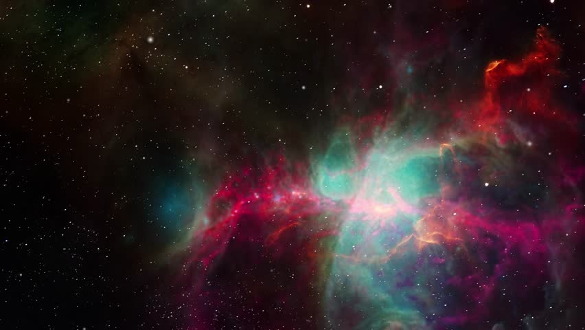 soft nebula space stars night sky illustration background.