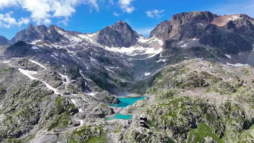 The Lac Blanc in Chamonix near Mont Blanc mountain