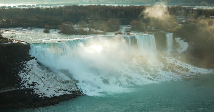 This is a video of the american falls at niagara falls