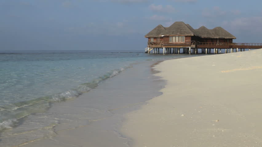 Maldivian beach bungalows