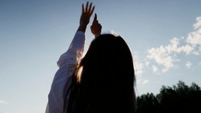 Sunlit field dance with young woman - Powered by Shutterstock - Get 15% off with code: PIKWIZARD15
