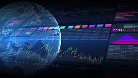 Global market interface featuring, Digital global overlay and advanced stock data analytics, Ideal for financial technology and international trading projects. Finance business strategy - Powered by Shutterstock - Get 15% off with code: PIKWIZARD15