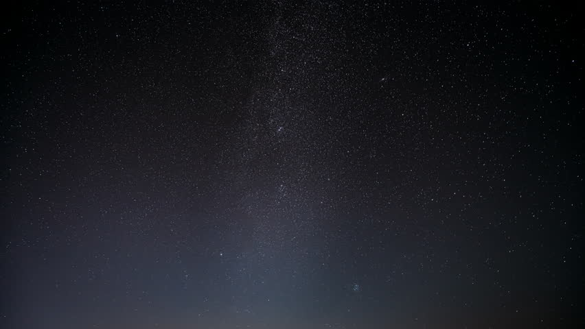 4k Time Lapse Night Starry Sky Stars And Meteoric Track Trails. Amazing Stars Effects In Sky. Spin Of Stars In Sky. Unusual Stars Rotate Of Star Trails On Night Background. Time Lapse, Timelapse, Time