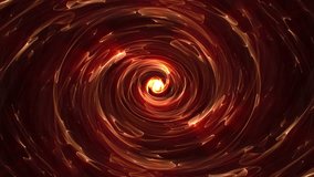 Hot energy swirl made of glowing liquid plasma spinning around a shiny light on a dark background. Golden flame power vortex with magic ethereal stream. Bright spiral of smooth round flow. 4K 60 fps - Powered by Shutterstock - Get 15% off with code: PIKWIZARD15