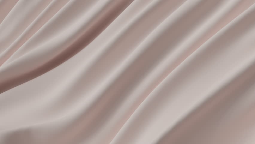 Abstract tenderness beige peach silk background luxury wave cloth satin pastel color fabric. Gold milk liquid wave splash, wavy fluid texture. Fluttering material. 3D animation motion design wallpaper