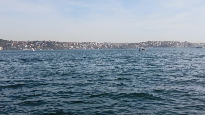 Aerial Footage of the Bosphorus and Surrounding Hills