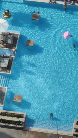 View from the hotel in Dubai at the pool and the beach with the ocean, the incredible feeling. The concept of travel. Luxury hotels the best in the world in Dubai