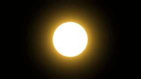 Realistic animation of total solar eclipse. The Moon passes in front of the Sun, revealing the flaming corona. Transit of the Moon across the solar disk. - Powered by Shutterstock - Get 15% off with code: PIKWIZARD15