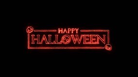 Happy Halloween neon animated, Happy halloween animation with neon text, Happy Halloween glowing text,neon sign. - Powered by Shutterstock - Get 15% off with code: PIKWIZARD15