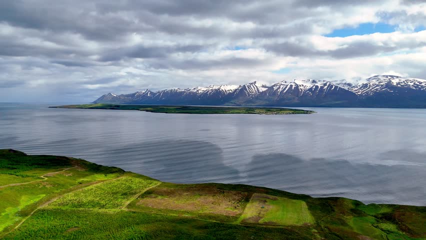 Fjord near Akureyri, Northern Iceland