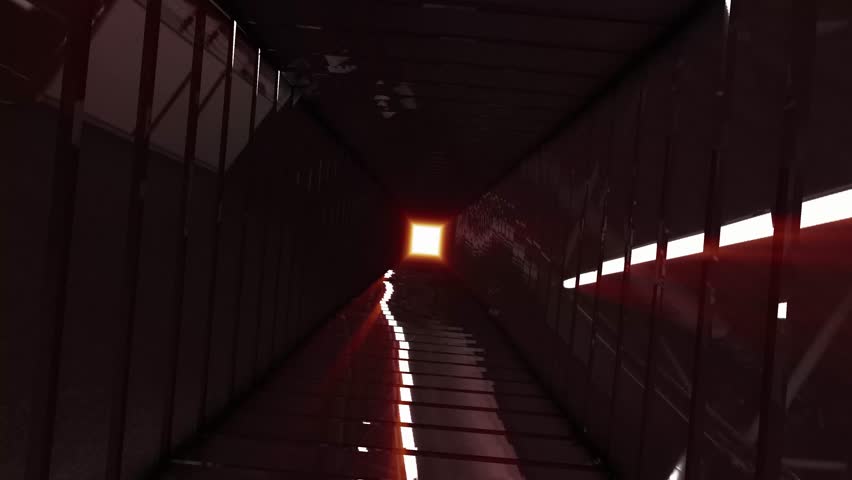 Digital rotating and dazzling tunnel