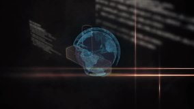 Animated DNA strand and digital globe with network connections. Genetics, biotechnology, data, networking, science, innovation - Powered by Shutterstock - Get 15% off with code: PIKWIZARD15