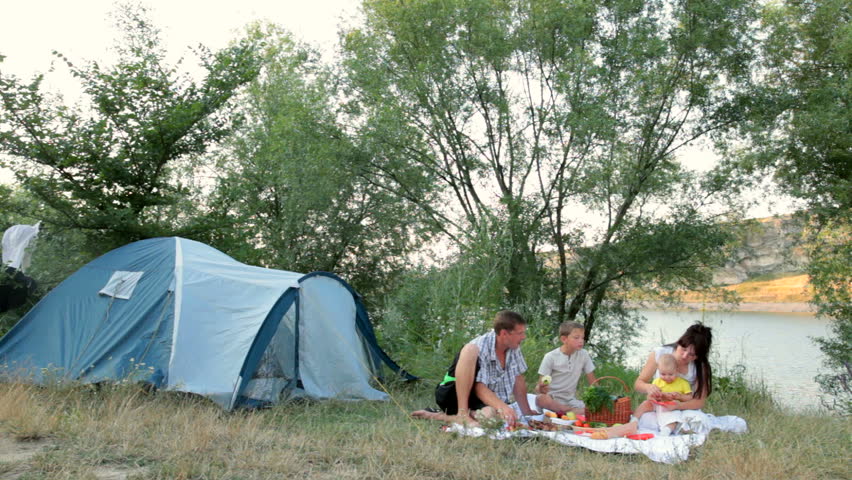 Family Summer Camping Vacation Stock Footage Video 100 Royalty Free 3571157 Shutterstock
