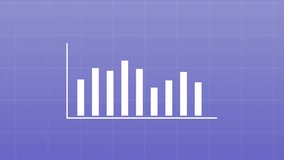 Animated video Statistics graph concept. Full length animation illustration. High quality 4k footage - Powered by Shutterstock - Get 15% off with code: PIKWIZARD15