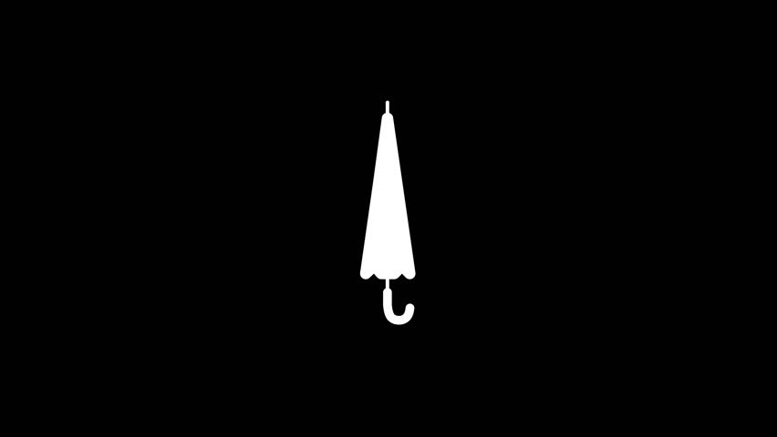 Umbrella open and close animation